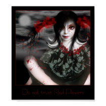 Do not trust Red Flowers posters