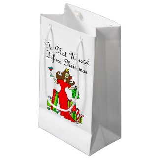 Do Not Unravel Before Christmas - Christmas Queen Small Gift Bag