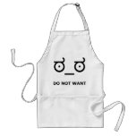 Do Not Want Disapproval aprons