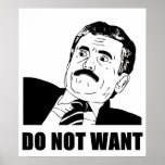 Do Not Want Massimo Does Not Want posters
