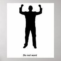 Do Not Want Silhouette Print