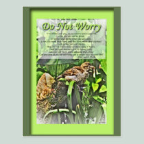 Do Not Worry with Sparrow Postcard Greeting postcards