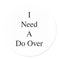 Do Over...1 Stickers
