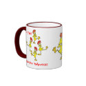 DO THE CHICKEN DANCE! by SHARON SHARPE mugs by sharonsharpe DO THE CHICKEN DANCE! by SHARON SHARPE mugs