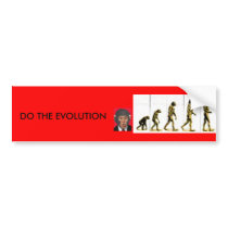 DO THE EVOLUTION BUMPER STICKERS