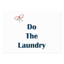 Do The Laundry Reminders Business Card Template