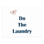 Do The Laundry Reminders Postcard