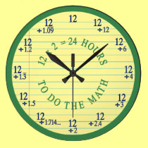 DO THE MATH CLOCK wall clocks