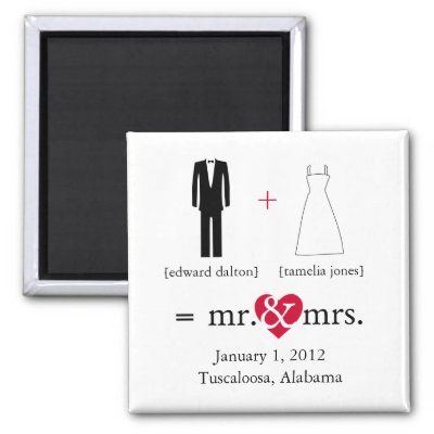 Do the Math Save the Date Magnet