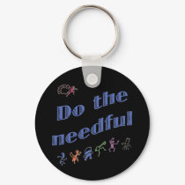 Do the Needful 2 keychains