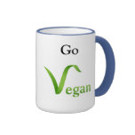 Do the Right Thing! Go Vegan Ringer Mug