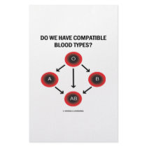 Do We Have Compatible Blood Types? (Medicine) Customized Stationery