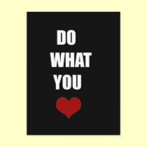 DO WHAT YOU Heart postcards