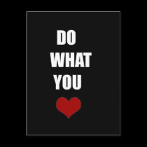 DO WHAT YOU Heart postcards