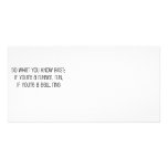 "Do what you know best" quote Customized Photo Card