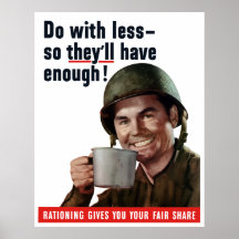 Do With Less So They'll Have Enough Poster