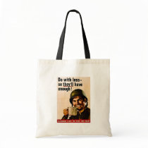 Do With Less - Vintage WWII Rationing Tote Bag
