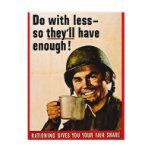Do With Less - Vintage WWII Rationing Post Cards