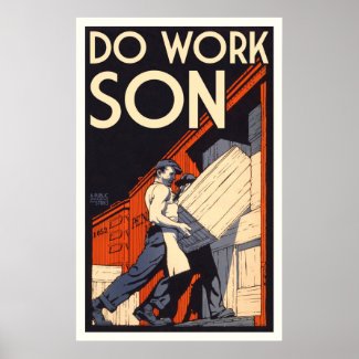 do work son print
