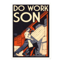 do work son posters