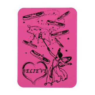 Do You Believe in the Bacon Fairy? Rectangular Photo Magnet