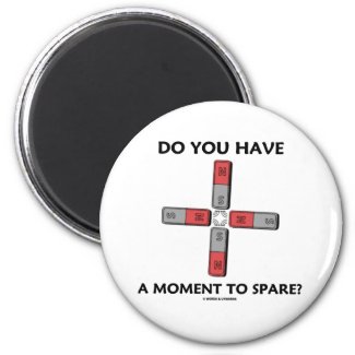 Do You Have A Moment To Spare? (Quadrupole Moment) Fridge Magnets