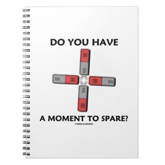 Do You Have A Moment To Spare? (Quadrupole Moment) Spiral Notebooks