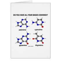 Do You Have All Your Bases Covered? (DNA Bases) Cards