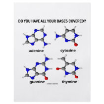 Do You Have All Your Bases Covered? (DNA Bases) Custom Flyer