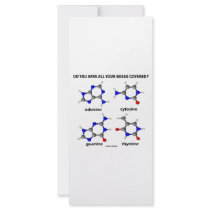 Do You Have All Your Bases Covered? (DNA Bases) Rack Card Design