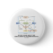 Do You Know About Circulation In Macroeconomics? Pinback Button