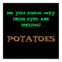 DO YOU KNOW WHY IRISH EYES ARE SMILING? - POSTER posters