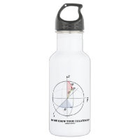 Do You Know Your Colatitude? (Geometry Attitude) 18oz Water Bottle