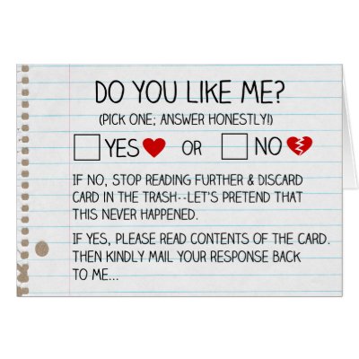 Do You Like Me? - Funny Valentine's Day Card