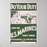 Do Your Duty - Join the U.S. Marines Print