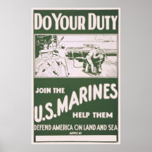 Do Your Duty - Join the U.S. Marines Print