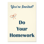 Do Your Homework Reminders Card