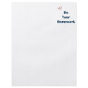 Do Your Homework Reminders Full Color Flyer
