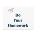 Do Your Homework Reminders Postcards