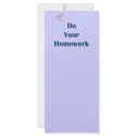 Do Your Homework Reminders Full Color Rack Card