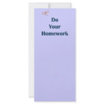 Do Your Homework Reminders Full Color Rack Card