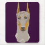 Dob erman Head, Fawn Mouse Pad
