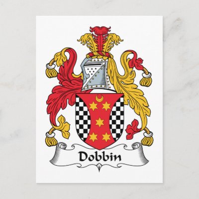 Dobbin Family Crest Postcard