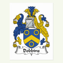 Dobbins Family Crest Postcard