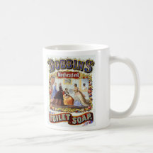 Dobbins' Medicated Toilet Soap c. 1869 Mugs