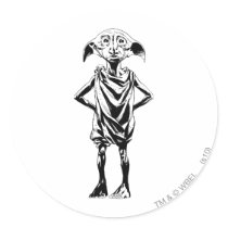 Dobby 2 round stickers