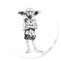 Dobby 3 round stickers