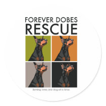dobe-grid round sticker