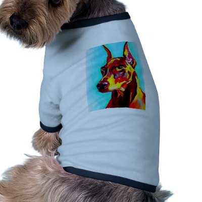 Doberman #1 dog tee by dawgart