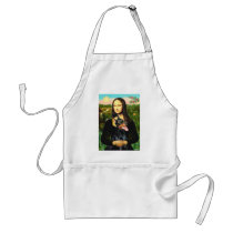 Doberman 1 - Mona Lisa aprons by masterpiecedogs Doberman 1 - Mona Lisa aprons